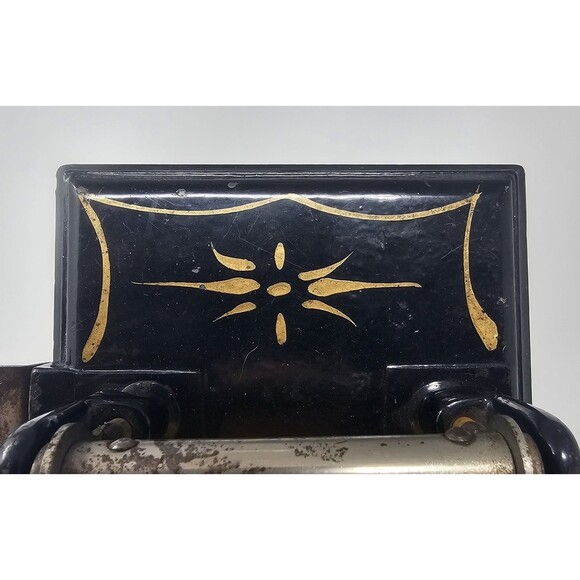 Antique 2 Hole Paper Punch Puncher Iron Victorian Circa Late 1800s Heavy Working - Picture 2 of 10